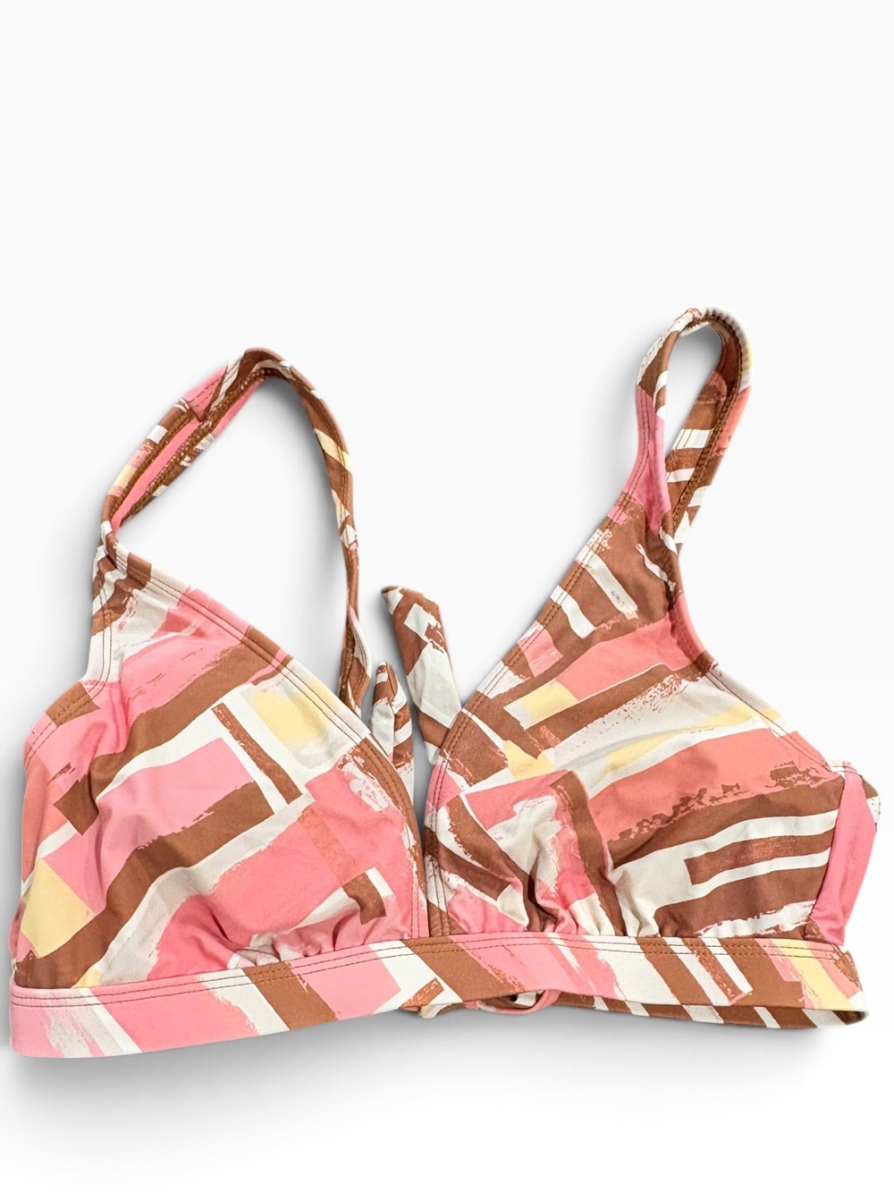 Sand Flower Padded Bikini Swim Top Size L